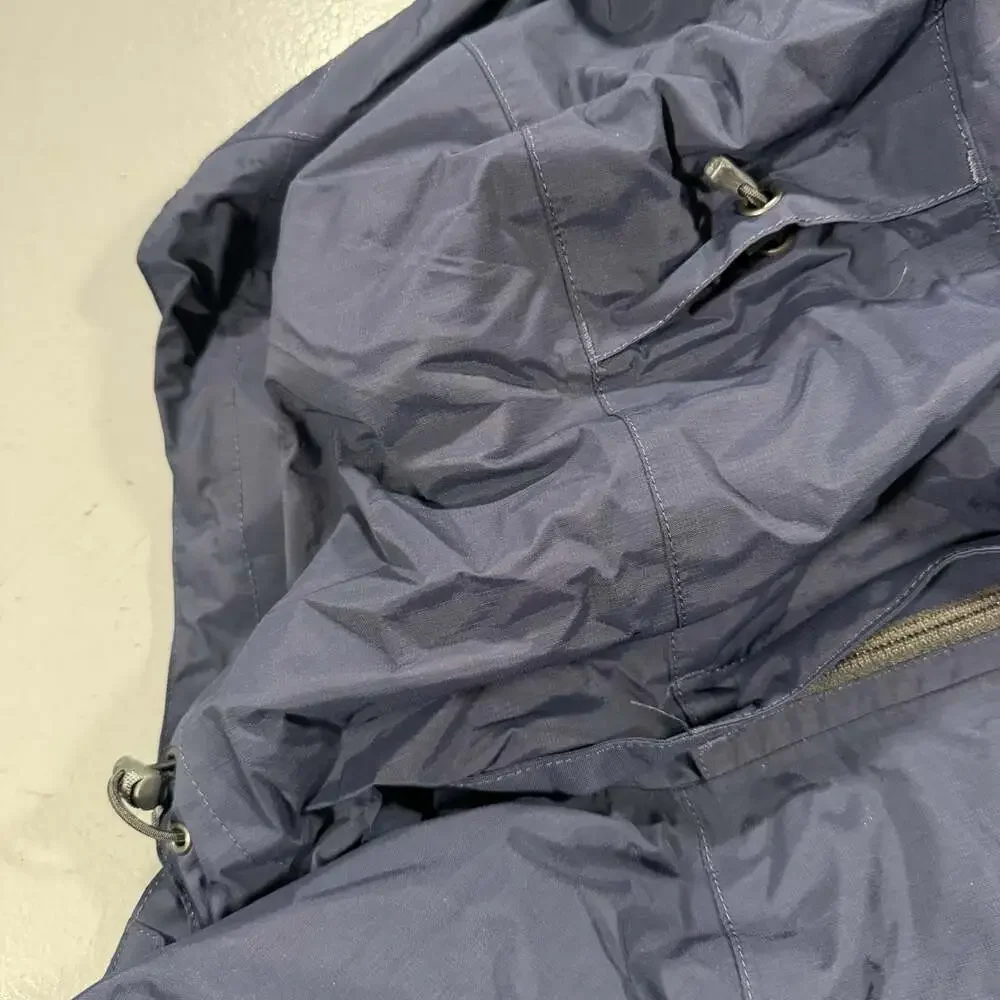 The North Face HyVent Men's Navy Blue Zip Hooded Waterproof Jacket Mens Large